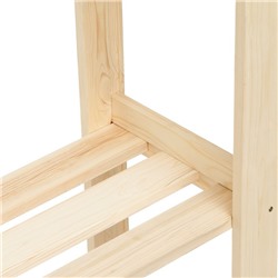 Стеллаж деревянный, 4 полки, 150×64×27.5 см, хвоя, второй сорт, напольный, «Добропаровъ»