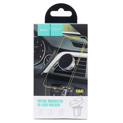 Держатель автомобильный Hoco магнитный CA47 в дефлектор (black)