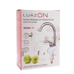 УЦЕНКА Кран-водонагреватель Luazon LHT-02, проточный, 3000 Вт, 220 В, белый