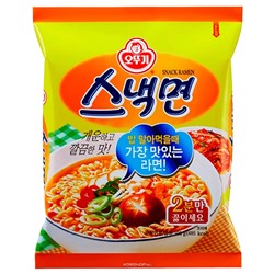 Лапша б/п Снэк рамен Snack ramen со вкусом говядины Оттоги/Ottogi, Корея 108 г. Срок до 03.12.2025. АкцияРаспродажа