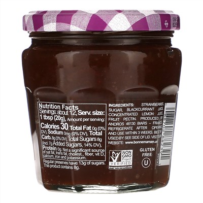 Bonne Maman, Intense Strawberry Fruit Spread, 8.2 oz (235 g)
