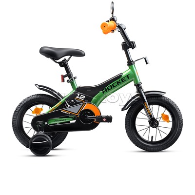 Велосипед 12" Rocket Phoenix, цвет зеленый