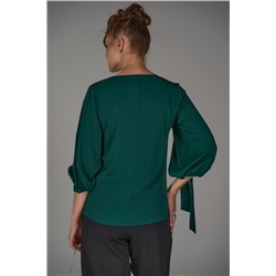 Блузка Альбина (изумрудный)