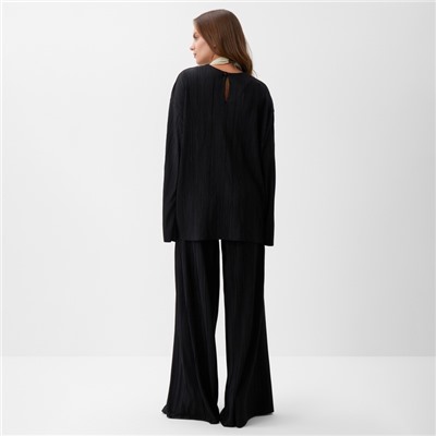 Костюм женский (блуза, брюки) MIST Classic collection, размер 40-42, чёрный