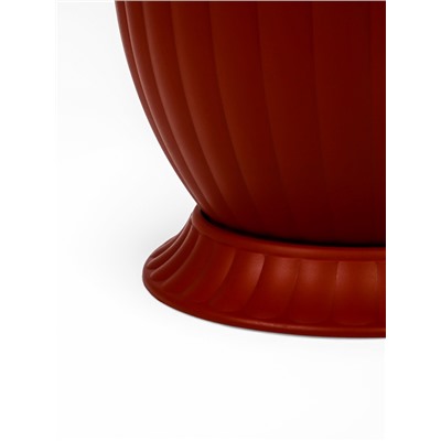 Горшок для цветов «Венеция», 7 л, d=28 см, h=23 см, пластиковый, коричневый