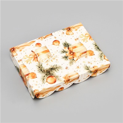 Коробка для печенья «Новогодние Подарки», 14×10.5×2.5 см, Новый год