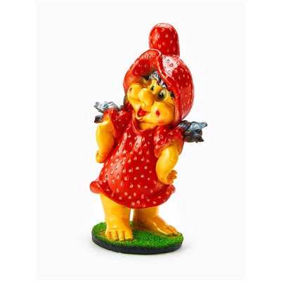 Садовая фигура из гипса «Гном клубничка», 54×22×28 см