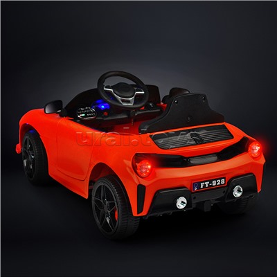 Электромобиль "Скоростной заезд" на аккумуляторе, с р/у управлением, в коробке (красный)