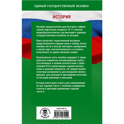 АСТ Баранов П.А., Соловьёв Я.В. "Готовимся к ЕГЭ за 30 дней. История"