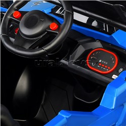 Электромобиль "Багги" с р/у управлением, четырехколесный (синий)