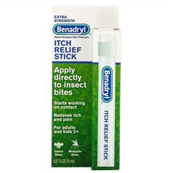 Benadryl, Itch Relief Stick, Extra Strength, 0.47 fl oz (14 ml)