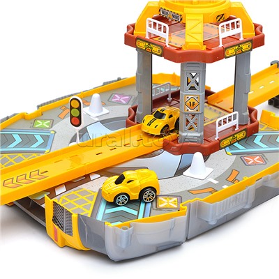 Парковка "Приключения на стройке" (38 предметов) в коробке