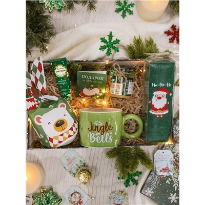 Кружка новогодняя «Ёлочка», 300 мл, керамика, зелёная