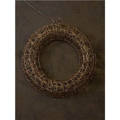 Фигура световая «Венок», 30×30×5 см, 20 LED, батарейки ААх2 (не в компл.), свечение тёплое белое