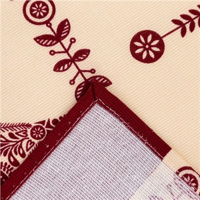 Скатерть новогодняя «Доляна» Merry Christmas, 146×110± 3 см, 100% хлопок, рогожка 164 г/м²