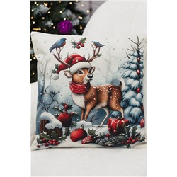 Наволочка декоративная новогодняя 2 шт рогожка НАТАЛИ, 1221266