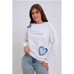 Свитшот женский 88545 (Молочный)