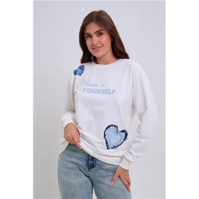 Свитшот женский 88545 (Молочный)