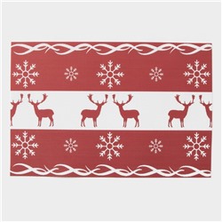 Салфетки сервировочные на стол Доляна «Новый Год», 4 шт., 45×30 см, красные