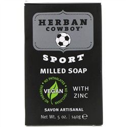 Herban Cowboy, Sport, Milled Soap, 5 oz (140 g)