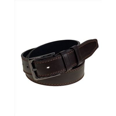 Ремень мужской из искусственной кожи, цвет  шоколад