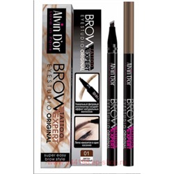 Alvin D`or Лайнер для бровей Brow Tattoo тон 01 Light brown 0,7мл Р-10