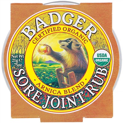Badger Company, Крем от боли в суставах, экстракт арники, 21 г (0,75 унции)