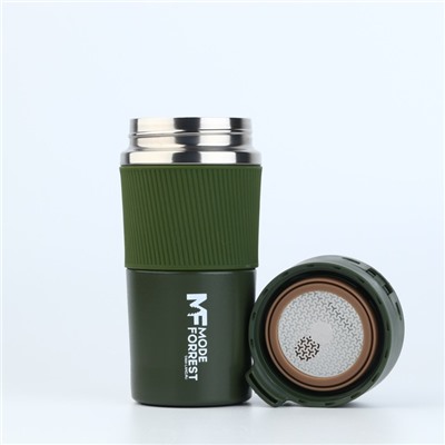 Термостакан с кнопкой, 380 мл, сохраняет тепло 6-8 ч