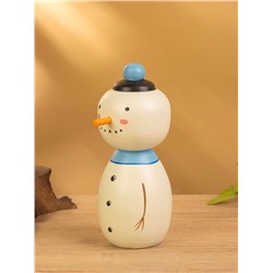 Японская кукла кокеши «Снеговик», 7×8.5×17 см