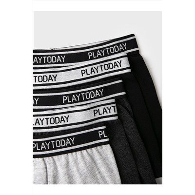 Трусы трикотажные для мальчиков - боксеры, 5 шт в комплекте PLAYTODAY, 1243502