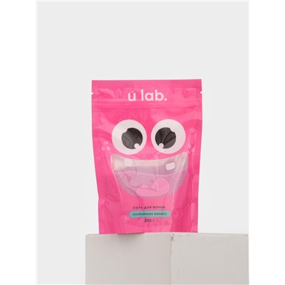 Соль для ванны «Монстрики», 200 г, аромат клубничная жвачка, ULAB