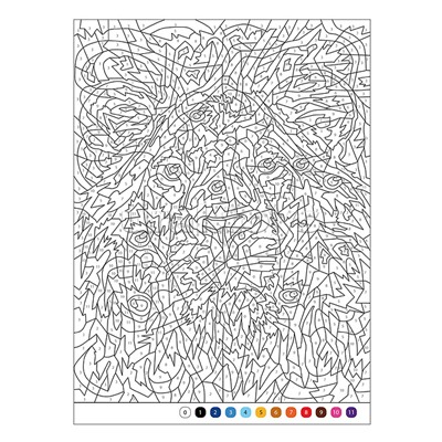 Цветовой код. Раскрась по номерам. Коты и кошки