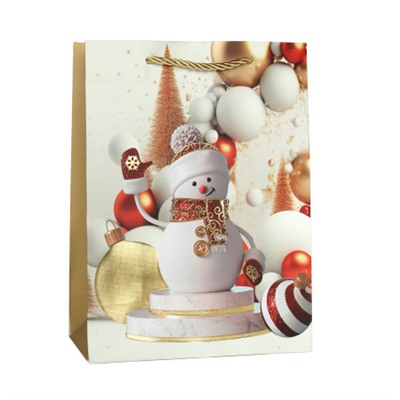 Пакет подарочный 18х24х8,5 / 10114-S /уп 12/720/ микс Новый год