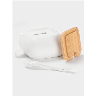 Набор для специй BellaTenero «Сиена», 4 предмета, на подставке, керамика, белый