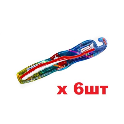 Vilsen Brush Зубная щетка Женева средняя 6шт