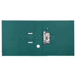 Папка с арочным механизмом A4 75 мм PP двусторонний разобранная, металлическая окантовка, запечатка форзаца, наварной карман с этикеткой, зеленая