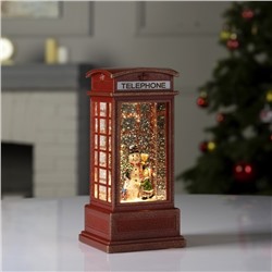 Светодиодная фигура «Девочка и снеговик» 9×20×8 см, пластик, батарейки ААх3 (не в комплекте), USB, свечение тёплое белое