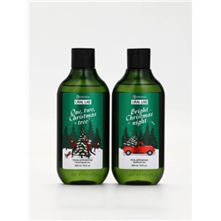 Подарочный набор новогодний: гель для душа, пена для ванны и мочалка, URAL LAB