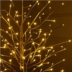 Светодиодное дерево «Золотистое» 1.5 м, 150 LED, постоянное свечение, 220 В, свечение тёплое белое