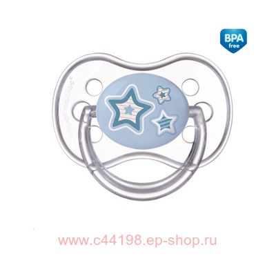 КАНПОЛ (CANPOL BABIES) СОСКА-ПУСТЫШКА СИЛИК СИММЕТР 6-18МЕС/ГОЛУБОЙ(с хранения, срок годности не ограничен)