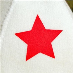 Набор для бани «Будёновец», 3 предмета: шапка, коврик, рукавица