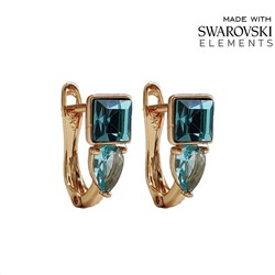 Серьги с кристаллами Swarovski