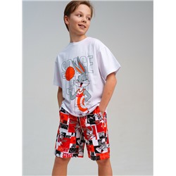 Комплект трикотажный для мальчиков: фуфайка (футболка), шорты