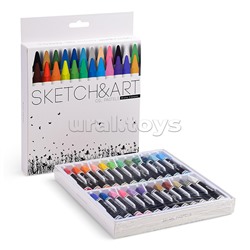 Масляная пастель "Sketch&Art" 24цв. (мелки шестигранной формы)