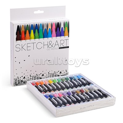 Масляная пастель "Sketch&Art" 24цв. (мелки шестигранной формы)