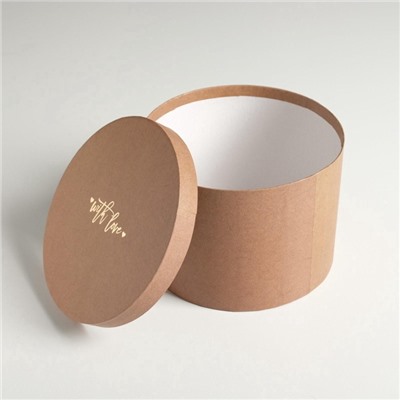 Набор коробок для цветов 3 в 1, упаковка подарочная, «Крафт», 18×18×13 см - 25×25×15 см