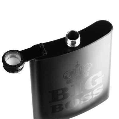 Фляжка BIG BOSS, нержавеющая сталь, 240 мл, 8 oz