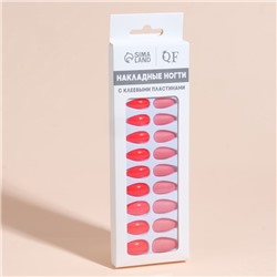 Накладные ногти, 24 шт., с клеевыми пластинами, форма миндаль, цвет неоновые/матовые, розовые