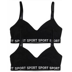 4026-02 Топ для девочки черный (BAYKAR)