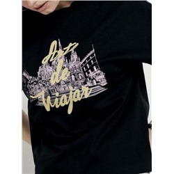 Джемпер женский CONTE Футболка из хлопка «Аrte de viajar» LD 1750